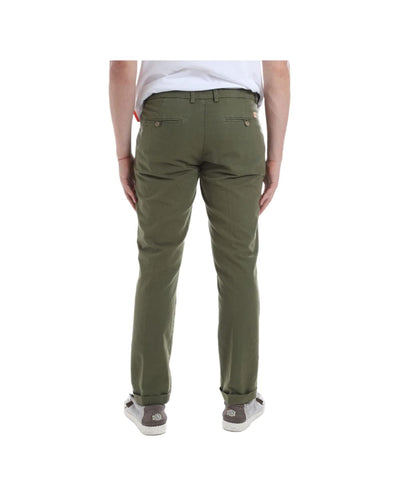 Yes Zee Men's Green Cotton Jeans & Pant - W33 US