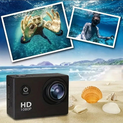 Action Camera 4K HD 16MP WiFi Waterproof 30M Sports Camera With 140° Wide Angle BLACK COLOUR