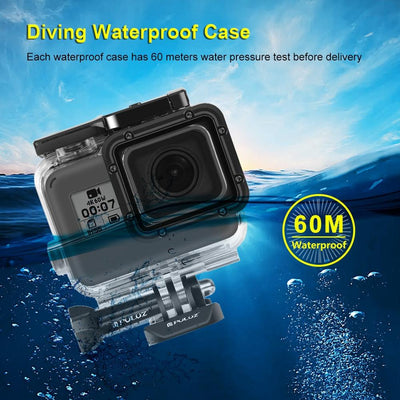 60m Waterproof Housing for Gopro Hero 2018 / 7 / 6 / 5 with Basic Mount