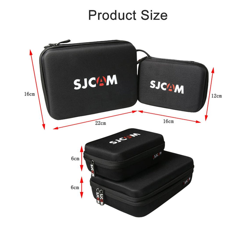 Shockproof Camera Bag for Sjcam and Selfie Stick - Portable 22x16x6cm