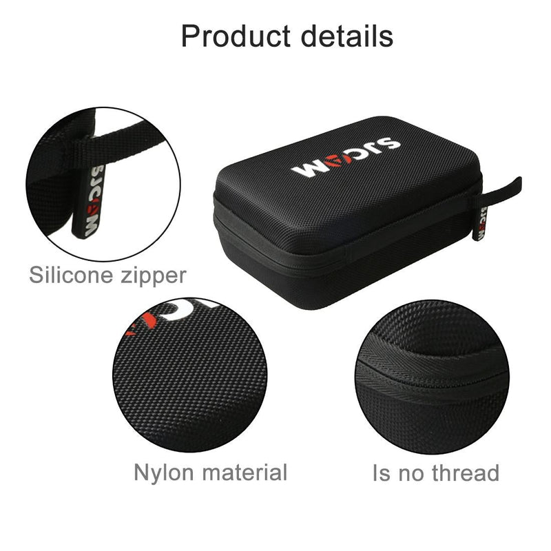 Shockproof Camera Bag for Sjcam and Selfie Stick - Portable 22x16x6cm