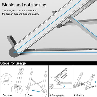 Foldable Aluminum Laptop Stand - Universal