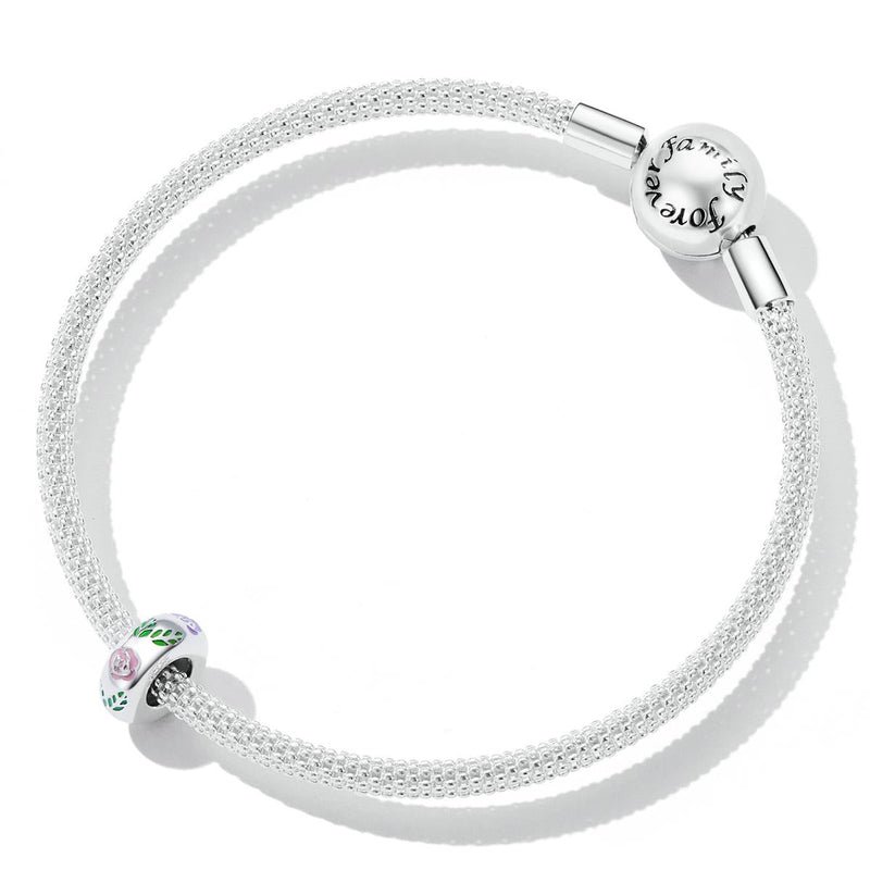 925 Sterling Silver Flower Doodle Beads For Diy Bracelets & Necklaces