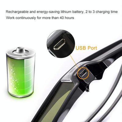 3D Active Glasses For Projectors - Universal