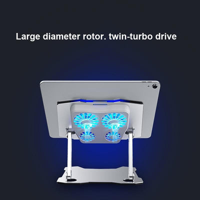 Aluminum Laptop Cooling Stand with 4 Fans