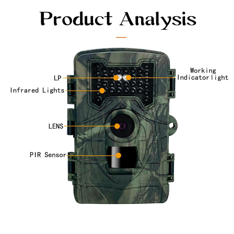 2 Lcd Infrared Night Vision Trail Camera For Wildlife Hunting