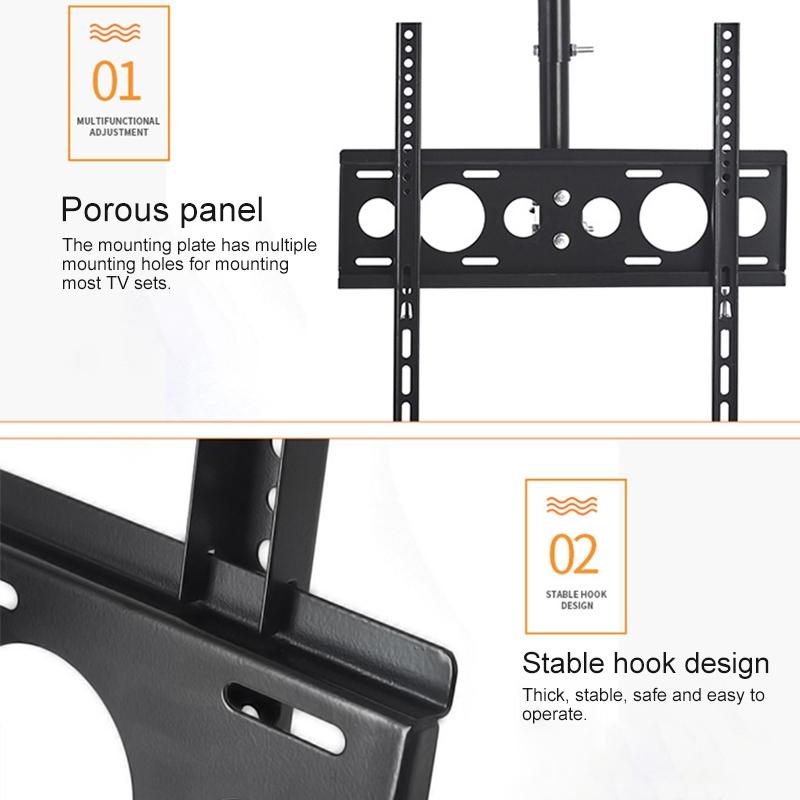 Adjustable Single Screen Tv Wall / Ceiling Mount - 26-60 Inch 0.5-1m Range