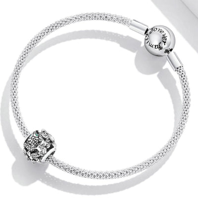 925 Sterling Silver Retro Snake Bead Bracelet / Necklace Accessory Set