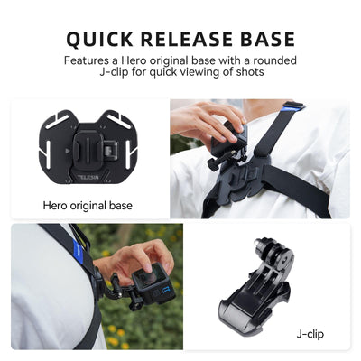 Action Camera Chest Strap Mount Belt