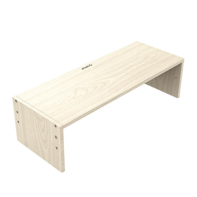 Natural Wood Monitor Stand - Compact Design