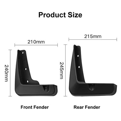 For Lexus Es 2013-2017 4Pcs / Set Car Auto Soft Plastic Splash Flaps Fender Guard