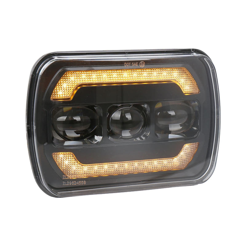 1 Pair 7 Inch Car Square Headlight Work Light