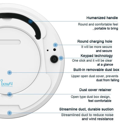 Smart Household Vacuum Cleaner - 1800pa Suction - Ca0380