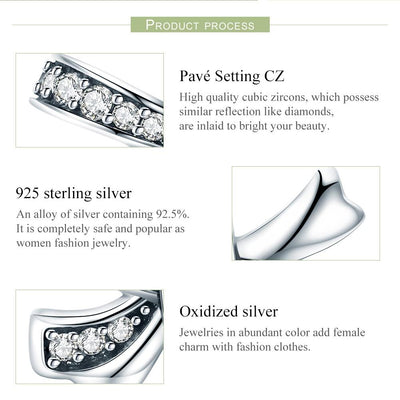 925 Sterling Silver Bow Beads For Diy Bracelets & Necklaces