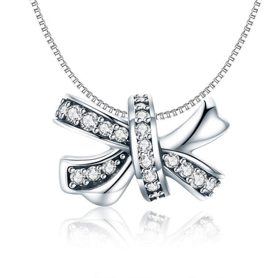 925 Sterling Silver Bow Beads For Diy Bracelets & Necklaces