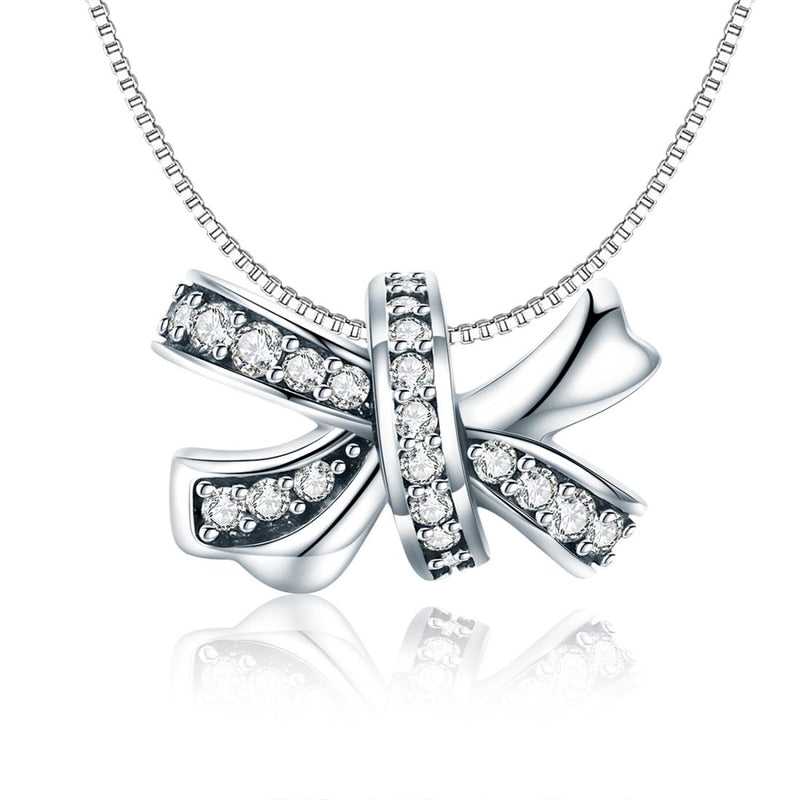 925 Sterling Silver Bow Beads For Diy Bracelets & Necklaces