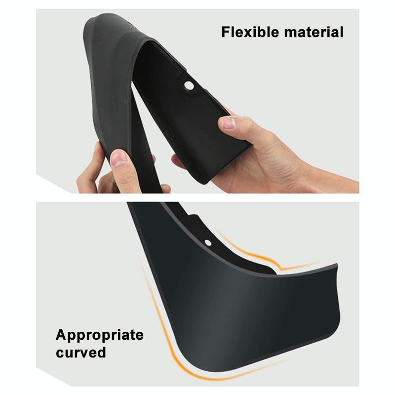 For Skoda Fabia Mk2 5J 2007-2011 4Pcs / Set Car Auto Soft Plastic Splash Flaps Fender Guard