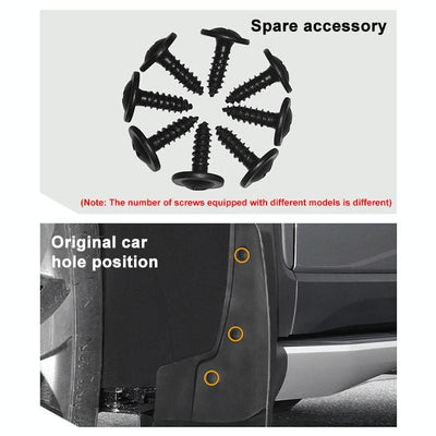 For Skoda Fabia Mk2 5J 2007-2011 4Pcs / Set Car Auto Soft Plastic Splash Flaps Fender Guard
