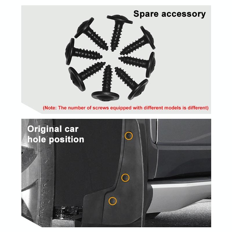 For Skoda Fabia Mk2 5J 2007-2011 4Pcs / Set Car Auto Soft Plastic Splash Flaps Fender Guard
