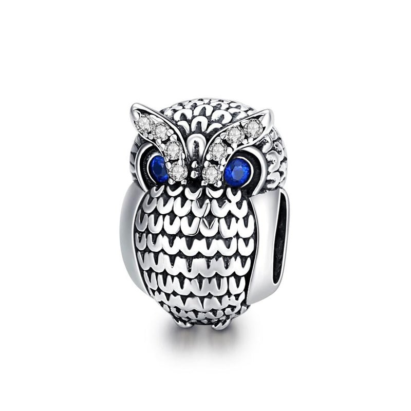 925 Sterling Silver Owl Beads For Diy Bracelets & Necklaces