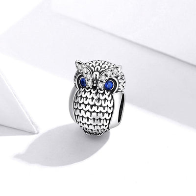 925 Sterling Silver Owl Beads For Diy Bracelets & Necklaces