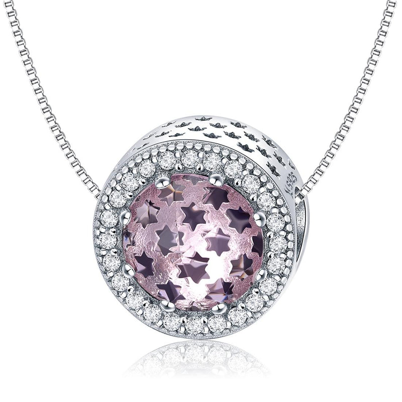 925 Sterling Silver Starry Sky Beads For Diy Bracelets & Necklaces