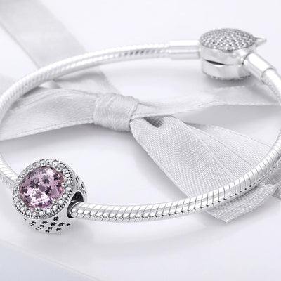 925 Sterling Silver Starry Sky Beads For Diy Bracelets & Necklaces