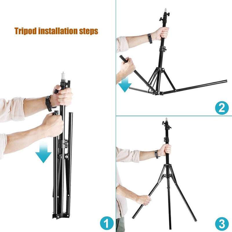 12 Two-colour Dimmable Ring Fill Light with Tripod - 28w 100-240v