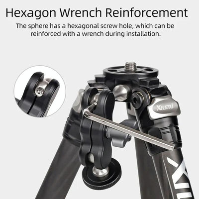 Versatile Dual Ballhead Magic Arm For Camera And Monitor Mounting - Tm-2