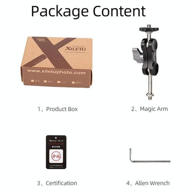 Versatile Dual Ballhead Magic Arm For Camera And Monitor Mounting - Tm-2