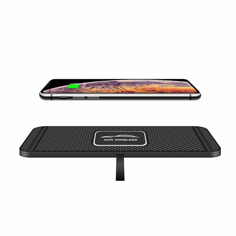 15w Qi Car Wireless Charging Pad - 30cm Short Cable Anti-skid
