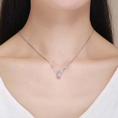 925 Sterling Silver Purple Flower Bracelet With Diamond Beads