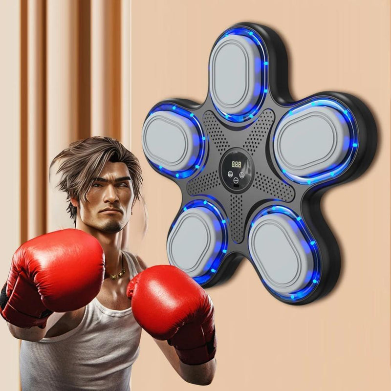 Bluetooth Music Boxing Machine With Adult Gloves - Reaction Training - With Half-Finger Gloves