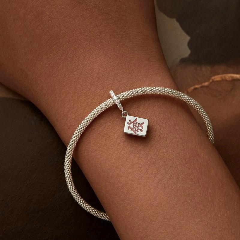 925 Sterling Silver Fortune Mahjong Diy Pendant