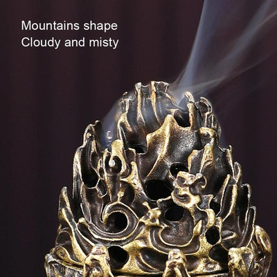 Small Vintage Copper Incense Burner - Bronze Ornament