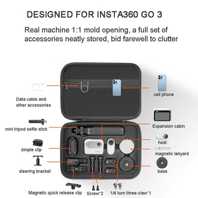 Portable Travel Bag for Xfji Storage - Complete Carrying Case 25.5 x 17.5 x 5.5cm