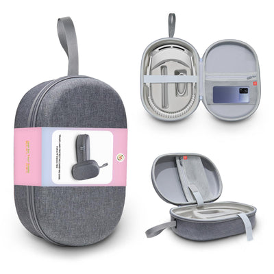 Portable Vr Headset Storage Bag For Apple Vision Pro Glasses - Gray Felt - Gray Linen