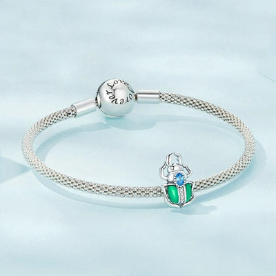 925 Sterling Silver Zircon Beetle Oil Drip Bracelet
