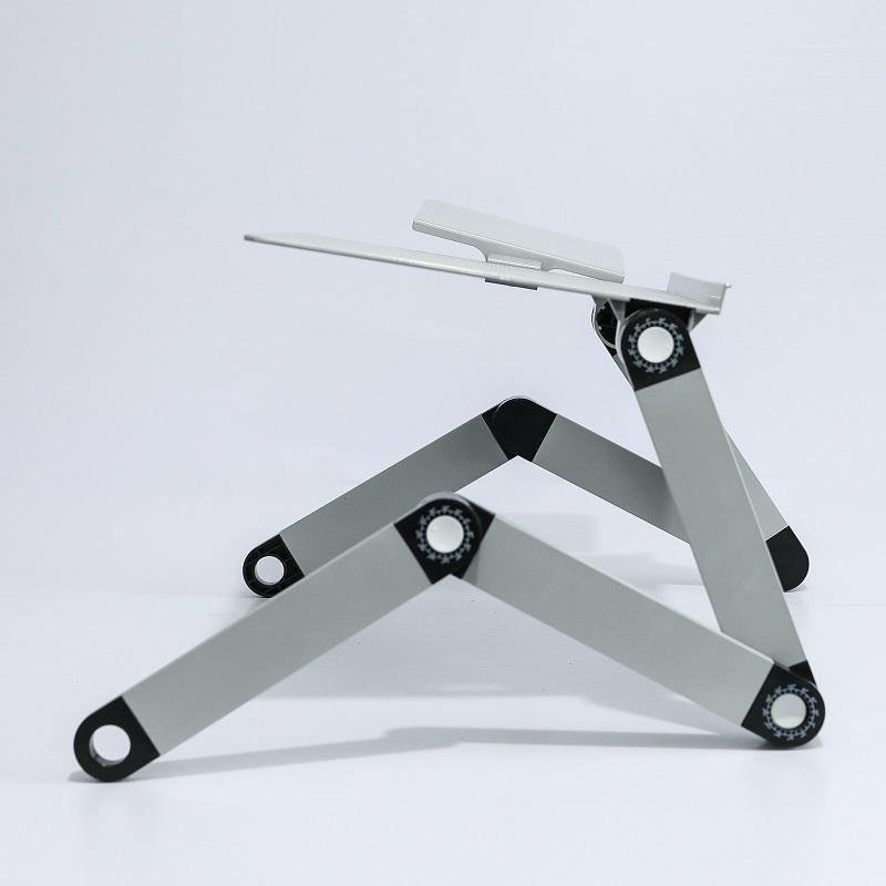 Adjustable Folding Laptop Desk With Mouse Board - Aluminum Alloy