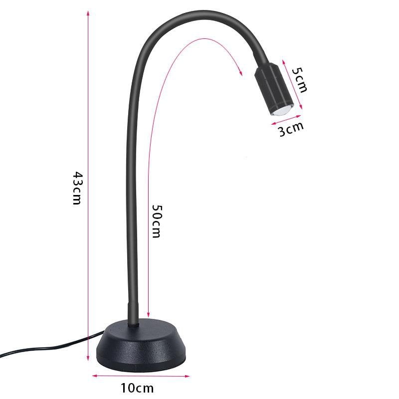 Adjustable Led Jewelry Table Lamp For Wenwan Diamond Jadeite Jade - Single Head