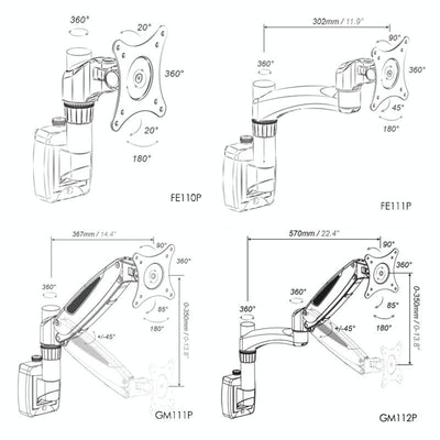Adjustable Monitor Bracket for Easy Rotation and Sliding