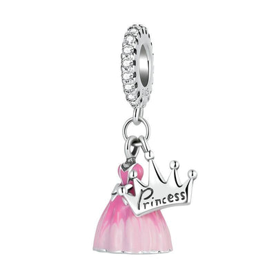 Retro Pink Pearl Bracelet With Fantasy Pendant
