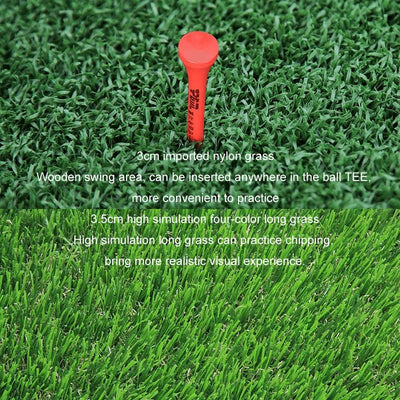 Indoor Golf Practice Pad - 3-in-1 Swing Mat for Hitting and Chipping - 30X60Cm