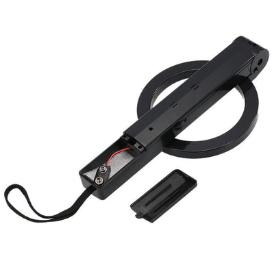 Portable Hand-held Metal Detector - Folding Black