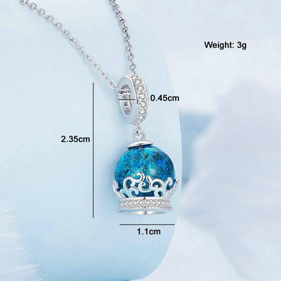 925 Sterling Silver Crystal Ball Bracelet With Zirconia Charm