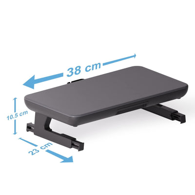 Adjustable Laptop Stand With Storage Drawer - Height Riser - Basic