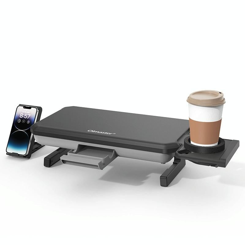 Adjustable Laptop Stand With Storage Drawer - Height Riser - Basic