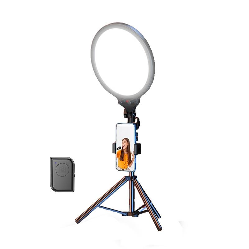 Full-screen Selfie Ring Light Tripod Set for Live Stream - 210cm Height - 55Cm Bracket