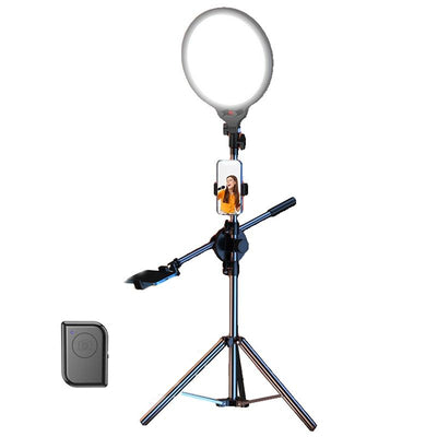 Full-screen Selfie Ring Light Tripod Set for Live Stream - 210cm Height - 55Cm Bracket