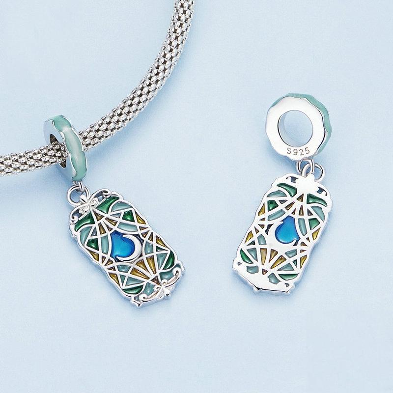 925 Sterling Silver Colorful Moon Tarot Bracelet